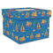 Boats & Palm Trees Gift Boxes with Lid - Canvas Wrapped - XX-Large - Front/Main