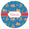 Boats & Palm Trees Icing Circle - Large - Single