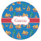 Boats & Palm Trees Icing Circle - Medium - Single