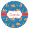 Boats & Palm Trees Icing Circle - Small - Single