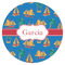 Boats & Palm Trees Icing Circle - XSmall - Single