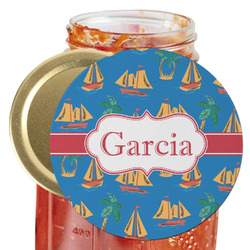 Boats & Palm Trees Jar Opener (Personalized)