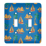 Boats & Palm Trees Light Switch Cover (2 Toggle Plate)