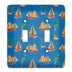 Boats & Palm Trees Light Switch Cover (2 Toggle Plate)