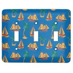 Boats & Palm Trees Light Switch Cover (3 Toggle Plate)