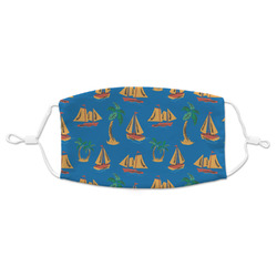 Boats & Palm Trees Adult Cloth Face Mask - Standard