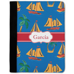 Boats & Palm Trees Notebook Padfolio w/ Name or Text