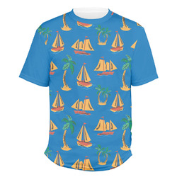 Boats & Palm Trees Men's Crew T-Shirt - Small