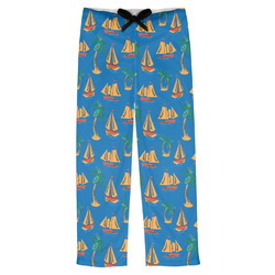 Boats & Palm Trees Mens Pajama Pants - L