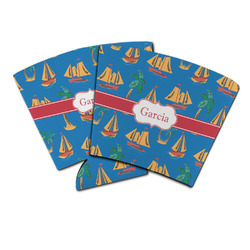 Boats & Palm Trees Party Cup Sleeve (Personalized)