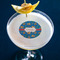 Boats & Palm Trees Printed Drink Topper - Small - In Context