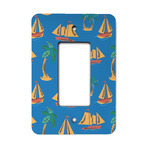 Boats & Palm Trees Rocker Style Light Switch Cover - Single Switch