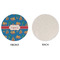 Boats & Palm Trees Round Linen Placemats - APPROVAL (single sided)