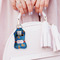 Boats & Palm Trees Sanitizer Holder Keychain - Small (LIFESTYLE)