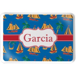 Boats & Palm Trees Serving Tray (Personalized)