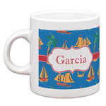 Boats & Palm Trees Espresso Cup (Personalized)