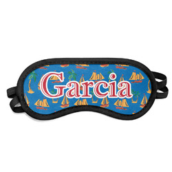 Boats & Palm Trees Sleeping Eye Mask (Personalized)