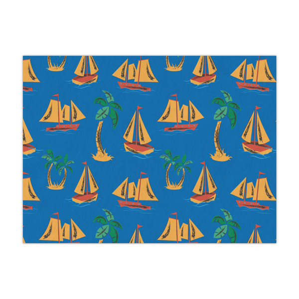 Custom Boats & Palm Trees Large Tissue Papers Sheets - Heavyweight