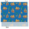 Boats & Palm Trees Tissue Paper - Heavyweight - Medium - Front & Back