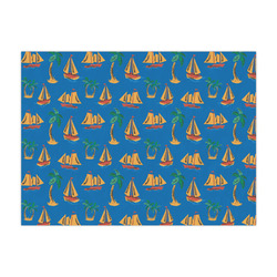 Boats & Palm Trees Large Tissue Papers Sheets - Lightweight