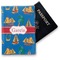 Boats & Palm Trees Vinyl Passport Holder - Front