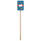 Boats & Palm Trees Wooden 6.25" Stir Stick - Rectangular - Single Stick