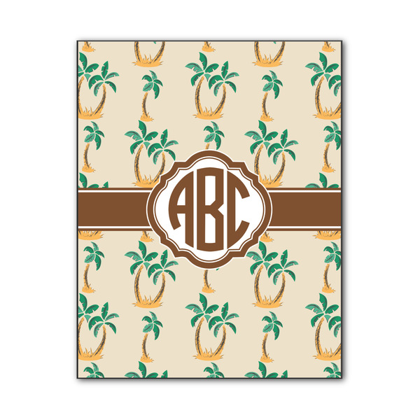 Custom Palm Trees Wood Print - 11x14 (Personalized)