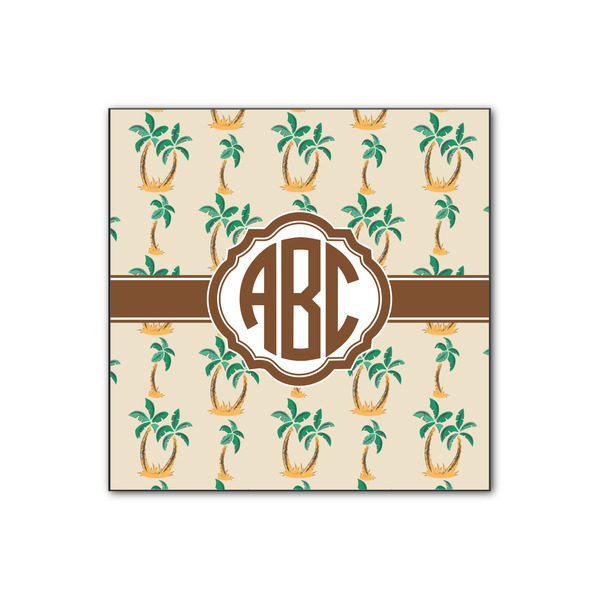 Custom Palm Trees Wood Print - 12x12 (Personalized)