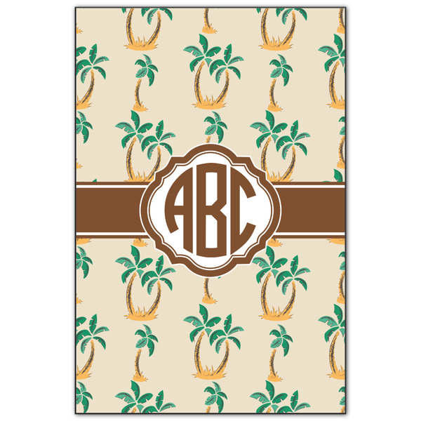 Custom Palm Trees Wood Print - 20x30 (Personalized)