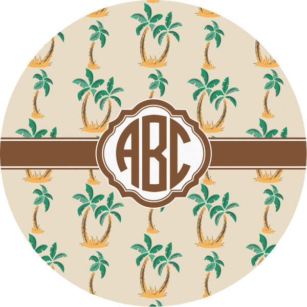 Custom Palm Trees Multipurpose Round Labels - Custom Sized (Personalized)