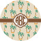 Palm Trees 5" Multipurpose Round Label - Single Sticker