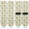 Palm Trees Adult Crew Socks - Double Pair - Front and Back - Apvl