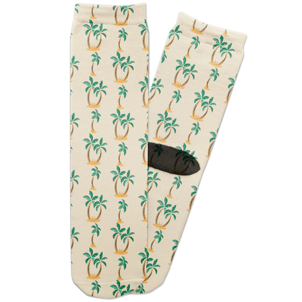 Custom Palm Trees Adult Crew Socks