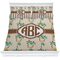 Palm Trees Comforter Set - Full / Queen (Personalized)