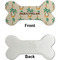 Palm Trees Ceramic Flat Ornament - Bone Front & Back Single Print (APPROVAL)