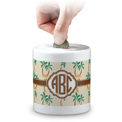 Palm Trees Coin Bank (Personalized)