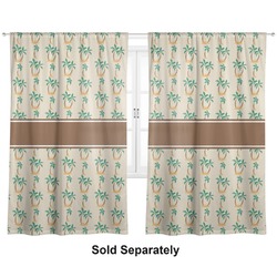 Palm Trees Curtain Panel - Custom Size