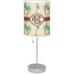 Palm Trees 7" Drum Lamp with Shade (Personalized)