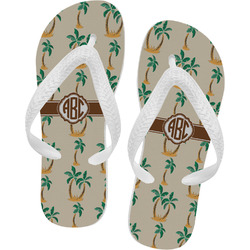 Palm Trees Flip Flops - XSmall (Personalized)