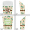 Palm Trees French Fry Favor Box - Front & Back View