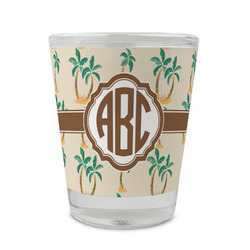 Palm Trees Glass Shot Glass - 1.5 oz - Single (Personalized)