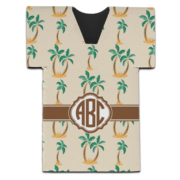 Custom Palm Trees Jersey Bottle Cooler (Personalized)