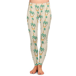 Palm Trees Ladies Leggings - Extra Large