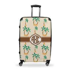 Palm Trees Suitcase - 28" Large - Checked w/ Monogram