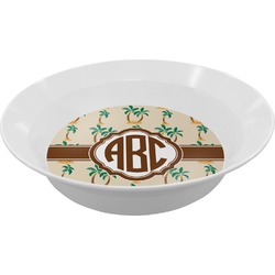 Palm Trees Melamine Bowl - 12 oz (Personalized)