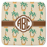 Palm Trees Memory Foam Bath Mat - 48"x48" (Personalized)