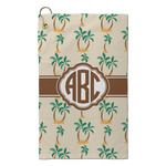 Palm Trees Microfiber Golf Towel - Small (Personalized)