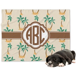 Palm Trees Dog Blanket - Regular (Personalized)