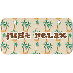 Palm Trees Mini/Bicycle License Plate (2 Holes) (Personalized)