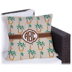 Palm Trees Outdoor Pillow - 16" (Personalized)